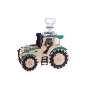 Dárková souprava traktor s lahví a štamperlíky