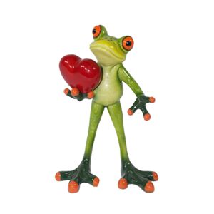 Keramická žabka - Ze srdce