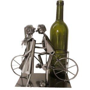 Stojan na víno - Zamilovaný pár na kole