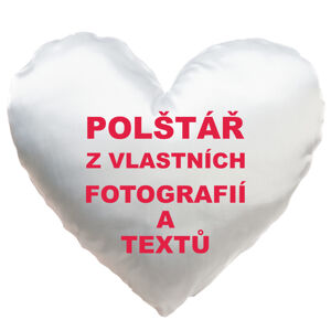 IMPAR Polštář s vlastní fotkou Srdce 36x36 cm