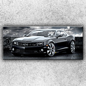 IMPAR Foto na plátno Černý Chevrolet 120x50 cm