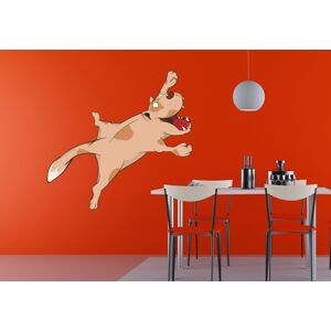 IMPAR Samolepka na zeď Ležící pes (Velikost: 100 x 54 cm)