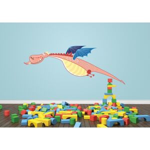 IMPAR Samolepka na zeď Letící drak (Velikost: 60 x 23 cm)