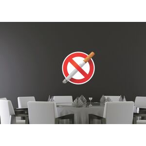IMPAR Samolepka na zeď Zákaz kouření (Velikost: 120 x 120 cm)