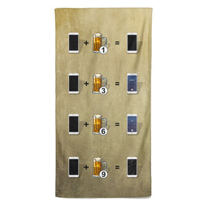 Osuška Pivo a telefon (Velikost osušky: 70x140cm)