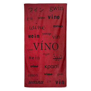 Osuška Víno – jazyky (Velikost osušky: 70x140cm)