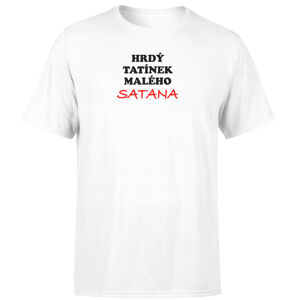 Tričko Tatínek satana (Velikost: XL, Barva trička: Bílá)
