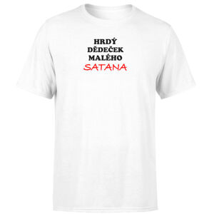 Tričko Dědeček satana (Velikost: L, Barva trička: Bílá)
