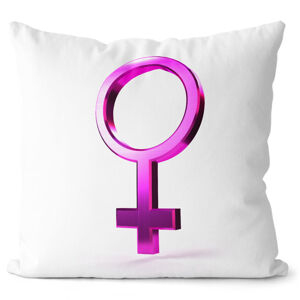 Polštář Gender symbol – Venuše (Velikost: 55 x 55 cm)
