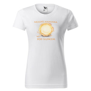 Tričko Nejlepší maminka pod sluncem (Velikost: S, Barva trička: Bílá)