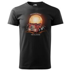 Tričko Nejlepší řidič pod sluncem - pánské (Velikost: XS, Barva trička: Černá)
