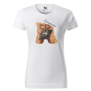 Tričko Černovous (Velikost: XS, Typ: pro ženy, Barva trička: Bílá)
