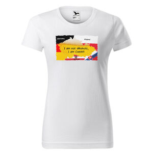 Tričko I´m not alcoholic (Velikost: L, Typ: pro ženy, Barva trička: Bílá)