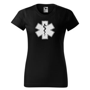 Tričko Hvězda života (Velikost: XS, Typ: pro ženy, Barva trička: Černá)