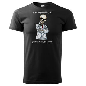 Tričko Pomůže jen smrt (Velikost: XS, Typ: pro muže, Barva trička: Černá)