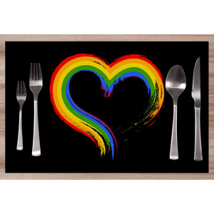 Prostírání LGBT Heart
