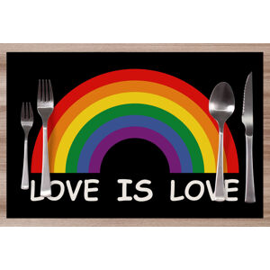Prostírání LGBT Rainbow