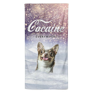 Osuška Kokain – pes (Velikost osušky: 70x140cm)