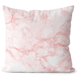 Polštář Pink marble (Velikost: 40 x 40 cm)