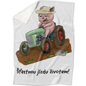 Deka Prasátko a traktor (Podšití beránkem: ANO)