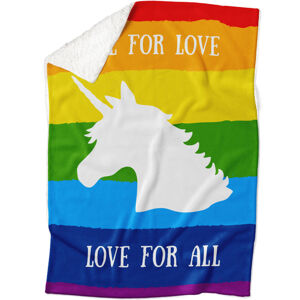 Deka LGBT Unicorn (Podšití beránkem: ANO)