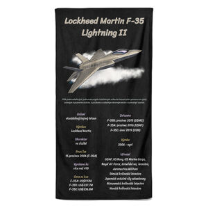 Osuška F-35 Lightning II (Velikost osušky: 100x170cm)