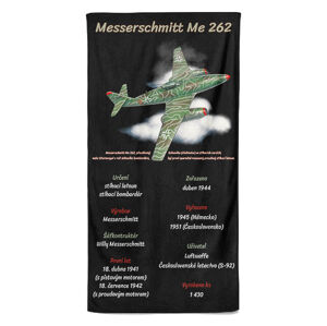 Osuška Messerschmitt Me 262 (Velikost osušky: 100x170cm)