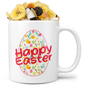 Hrnek Happy Easter (Náplň hrníčku: Tropická směs)