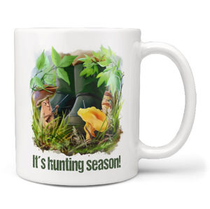 Hrnek Hunting season – houbaři (Náplň hrníčku: Žádná)