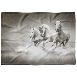 IMPAR Fleecová deka Běžící koně 150x120 cm (Rozměr : 150 x 120 cm, Podšití beránkem: NE)