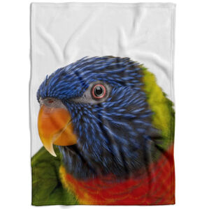 Deka Barevný papoušek (Rozměr : 150 x 120 cm, Podšití beránkem: NE)
