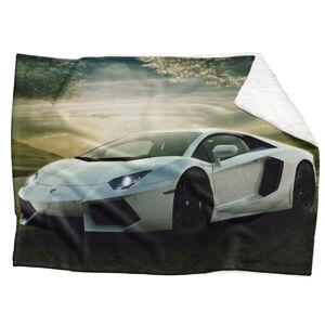 IMPAR Fleecová deka Lamborghini 150x120 cm (Rozměr : 150 x 120 cm, Podšití beránkem: ANO)