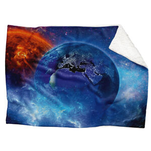 IMPAR Fleecová deka Vesmír 5 150x120 cm (Rozměr : 150 x 120 cm, Podšití beránkem: ANO)