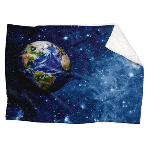 IMPAR Fleecová deka Vesmír 4 150x120 cm (Rozměr : 150 x 120 cm, Podšití beránkem: ANO)