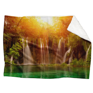 IMPAR Fleecová deka Vodopády 150x120 cm (Rozměr : 150 x 120 cm, Podšití beránkem: ANO)