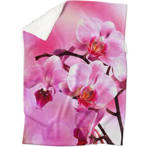 Deka Orchidej (Rozměr : 150 x 120 cm, Podšití beránkem: ANO)