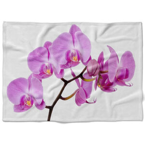 Deka Růžová orchidej (Rozměr : 200 x 140 cm, Podšití beránkem: NE)