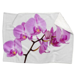 Deka Růžová orchidej (Rozměr : 150 x 120 cm, Podšití beránkem: ANO)