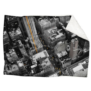 IMPAR Fleecová deka Pohled do ulice 150x120 cm (Rozměr : 150 x 120 cm, Podšití beránkem: ANO)