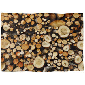 IMPAR Fleecová deka Dřevo 150x120 cm (Rozměr : 150 x 120 cm, Podšití beránkem: NE)