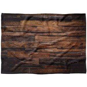 IMPAR Fleecová deka Dřevo 2 150x120 cm (Rozměr : 200 x 140 cm, Podšití beránkem: NE)