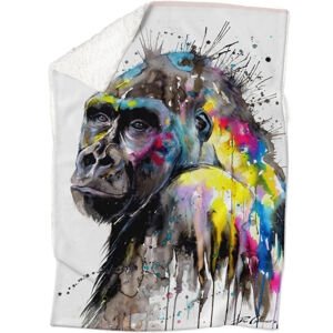 Deka Gorila Art (Rozměr : 150 x 120 cm, Podšití beránkem: ANO)