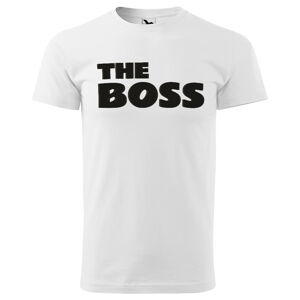 Tričko The Boss - pánské (Velikost: 2XL, Barva trička: Bílá)