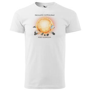 Tričko Nejlepší fotograf pod sluncem – pánské (Velikost: XS, Barva trička: Bílá)
