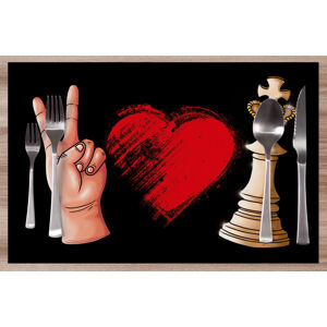 Prostírání Love Chess