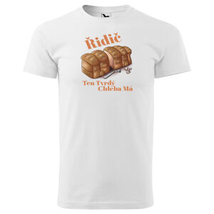 Tričko Tvrdý chleba – autobus (pánské) (Velikost: 4XL, Barva trička: Bílá)