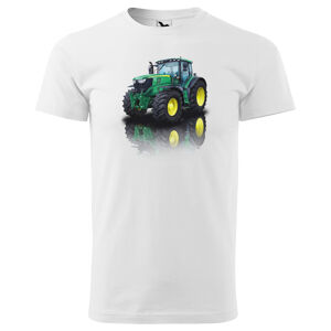 Tričko John Deere 6125R (Velikost: XS, Typ: pro muže, Barva trička: Bílá)