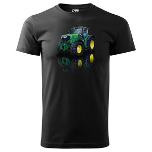 Tričko John Deere 6125R (Velikost: S, Typ: pro muže, Barva trička: Černá)