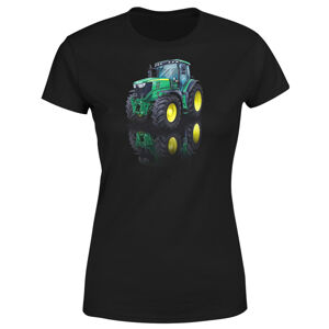 Tričko John Deere 6125R (Velikost: S, Typ: pro ženy, Barva trička: Černá)