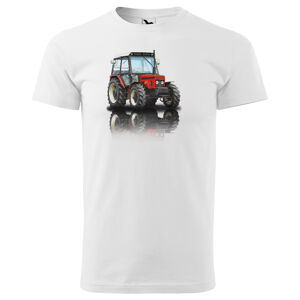 Tričko Zetor 7245 (Velikost: M, Typ: pro muže, Barva trička: Bílá)